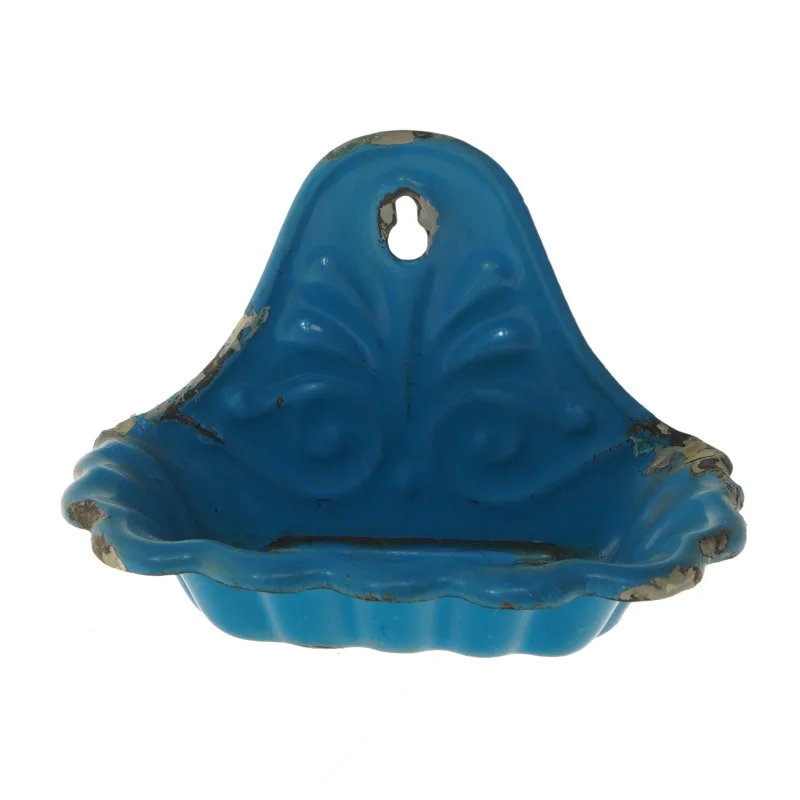 Vintage blå sæbeskål (str. 15,5x9x11 cm)