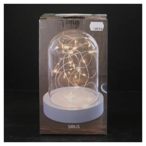 Sirius glas kuppel med lys fra Sirius (str. 20 cm)