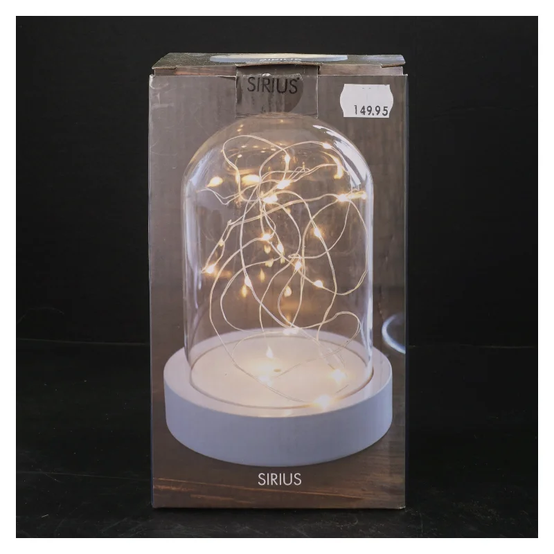 Sirius glas kuppel med lys fra Sirius (str. 20 cm)