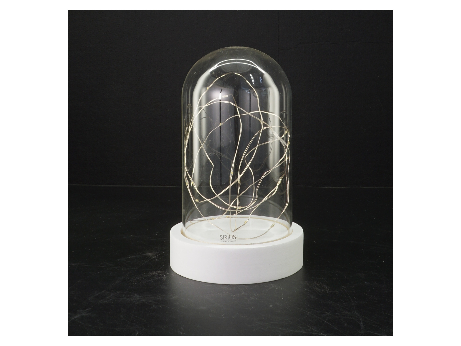 Sirius glas kuppel med lys fra Sirius (str. 20 cm)