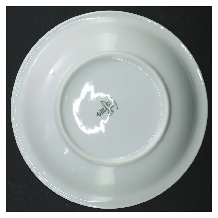 6 pastatallerkener/dybe tallerkener, hvidt porcelæn (str. 20 cm)