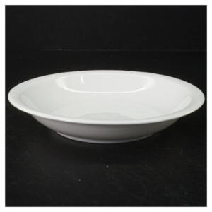 6 pastatallerkener/dybe tallerkener, hvidt porcelæn (str. 20 cm)