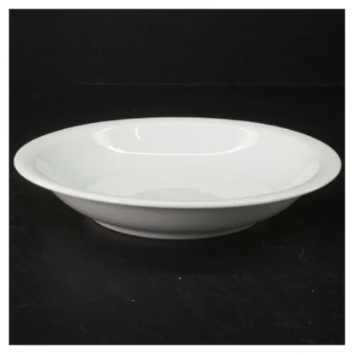 6 pastatallerkener/dybe tallerkener, hvidt porcelæn (str. 20 cm)