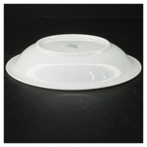 6 pastatallerkener/dybe tallerkener, hvidt porcelæn (str. 20 cm)