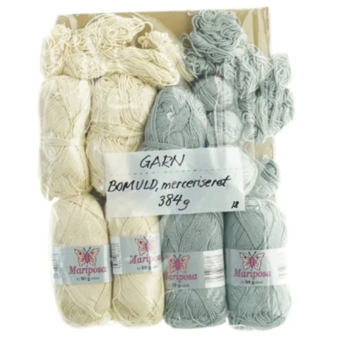 Merceriseret bomuldsgarn (384 gram)