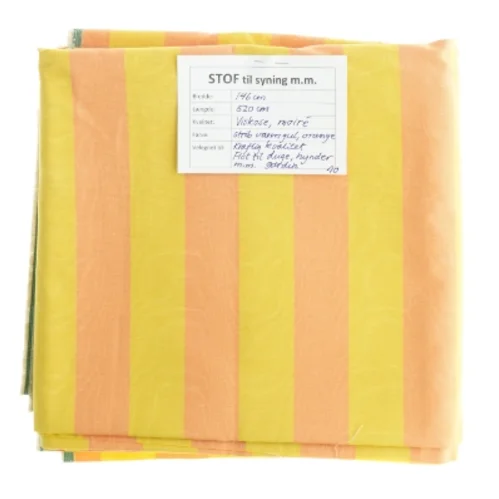 Kraftigt, stribet stof med moire-effekt, 520 cm x 136 cm