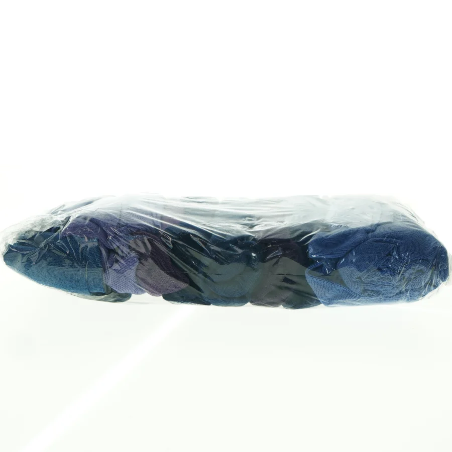 Rib-jersey stof - blå, lilla nuancer 