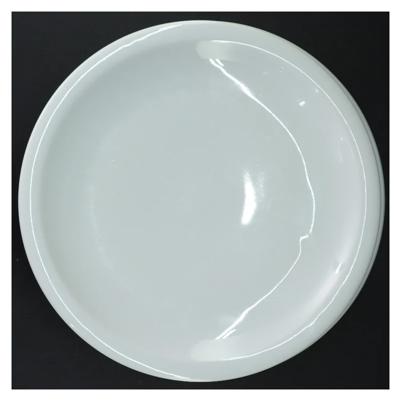 8 middagstallerkener, hvidt porcelæn (str. 23,5 cm)