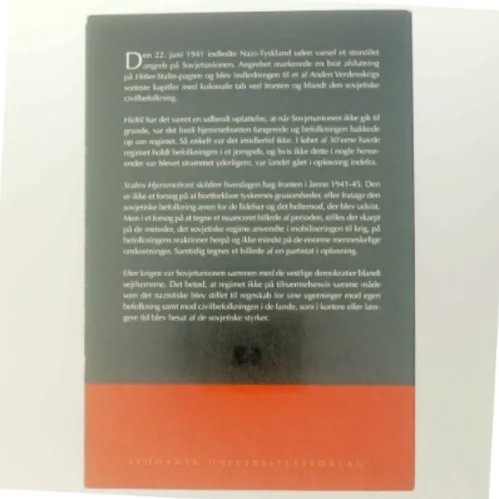 Stalins Hjemmefront Bog fra Syddansk Universitetsforlag (str. Ikke angivet)