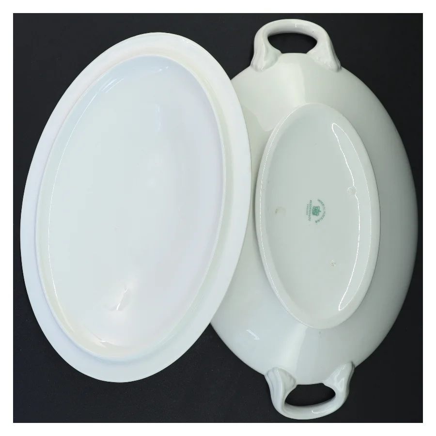 Terrin med låg, vintage (str. 31 x 18 cm)