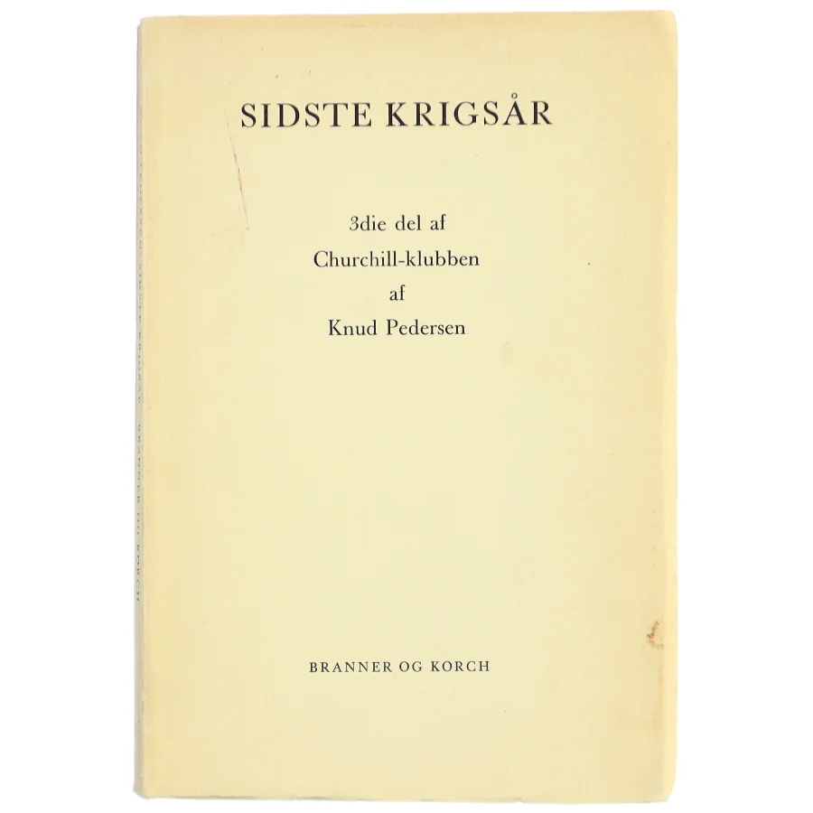Sidste Krigsår bog