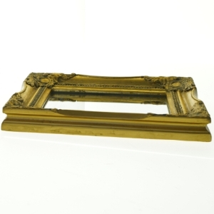 Spejl i guldramme (str. 27,5 x 3 20 cm)