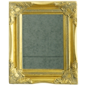 Spejl i guldramme (str. 27,5 x 3 20 cm)