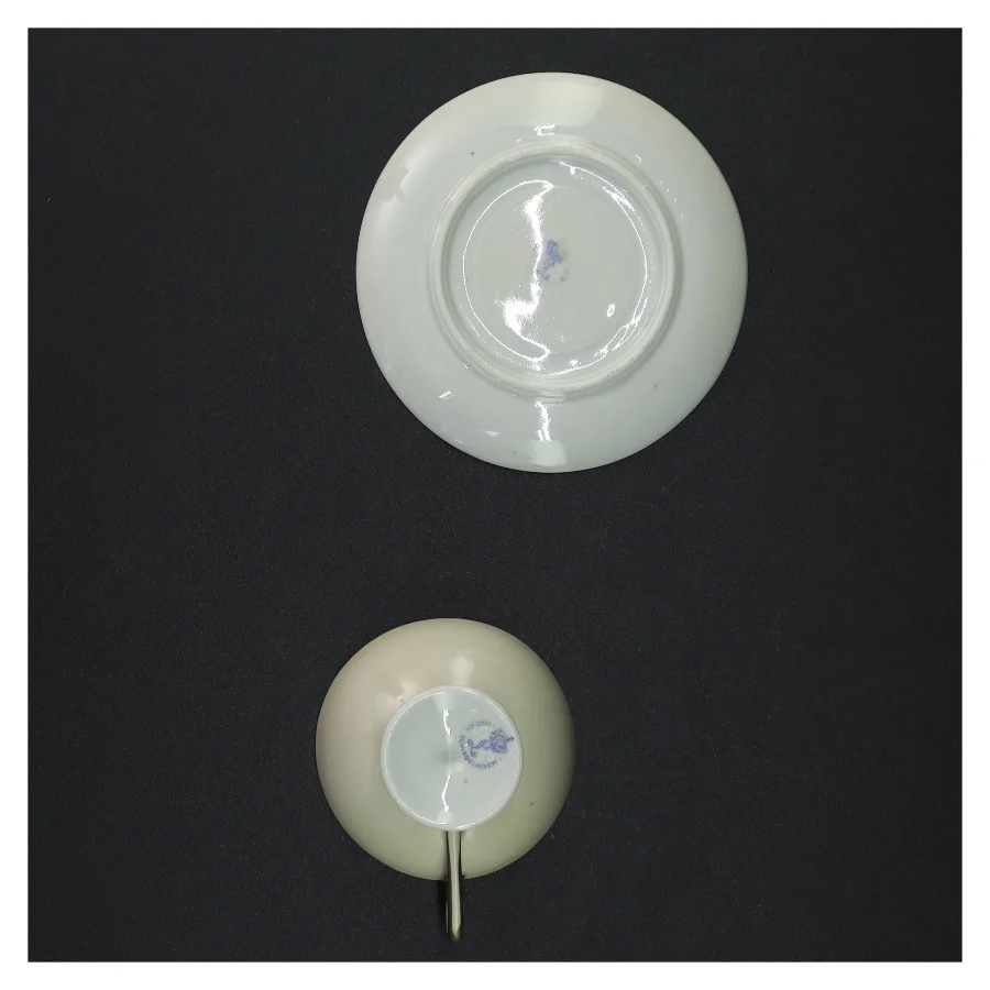 Mokkakopper med underkopper (str. Diameter 11 cm kop 7,5 x 5 cm)