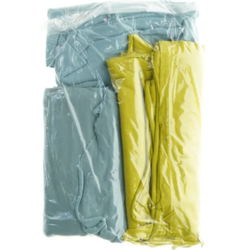 Stofrester i isoli og tynd jersey