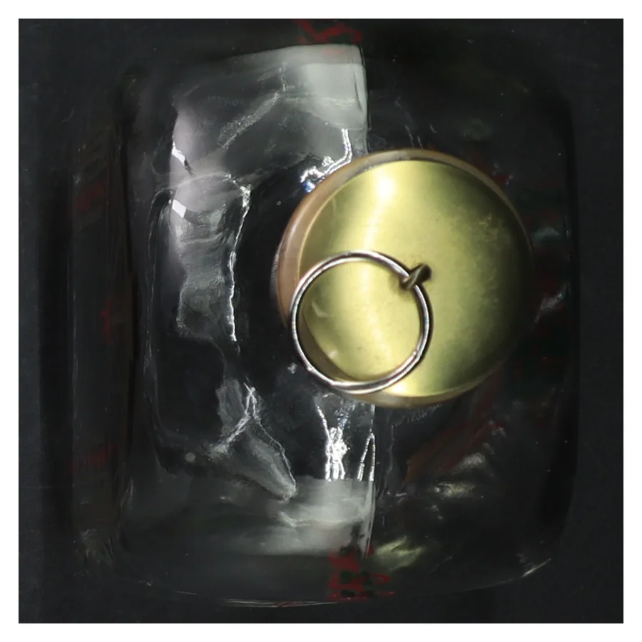  Holmegaard karaffel med julemotiver (str. 19 cm)