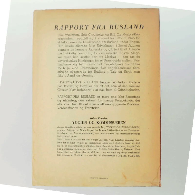 Rapport fra Rusland bog