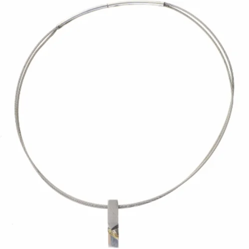 Halskæde med vedhæng i sølv (str. 45 cm)