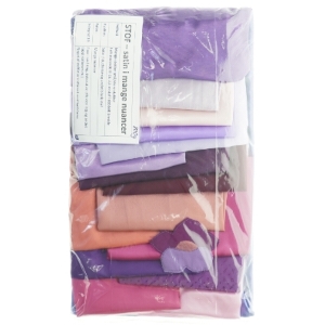 Satin, duchesse og andet blankt stof til kreative projekter (800 g)