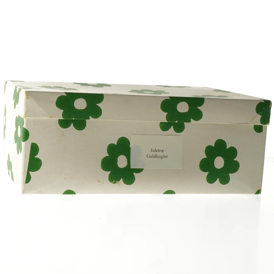 14 store juletræskugler i guld