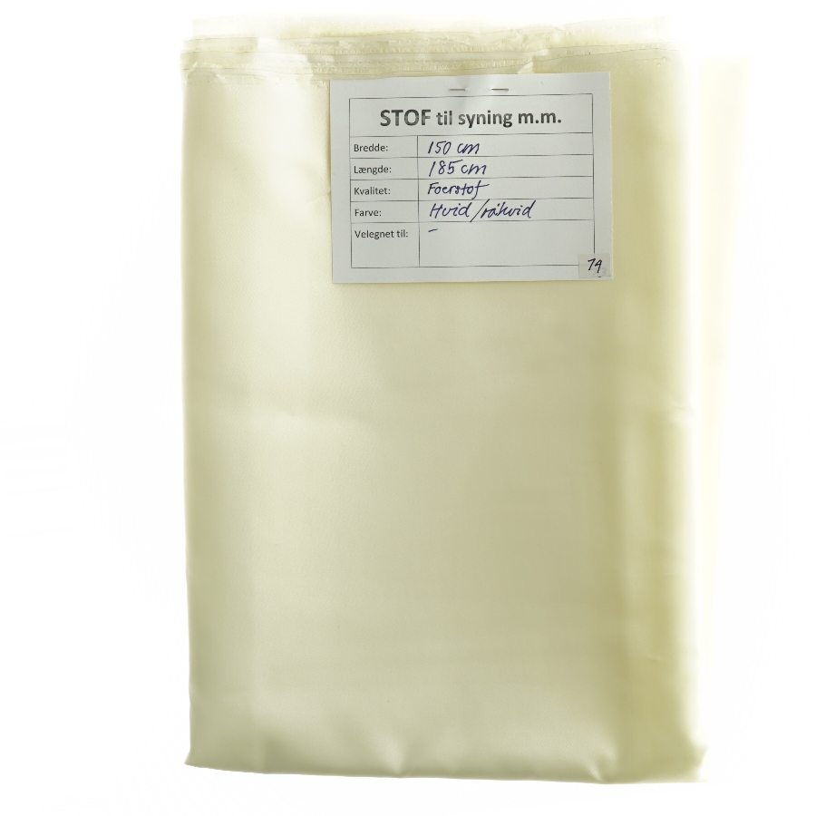 Foerstof, hvidt/råhvidt (150 x 185 cm) 