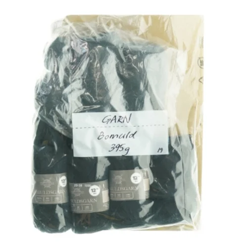 Sort bomuldsgarn (395 gram)
