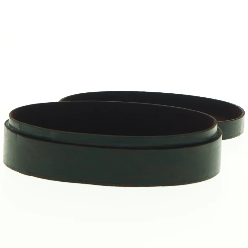 Oval trææske med blomstermotiv (str. 18 x 10 cm)