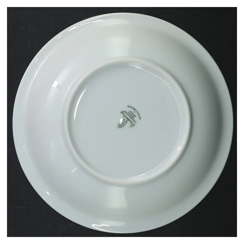 6 pastatallerkener/dybe tallerkener, hvidt porcelæn (str. 20 cm)