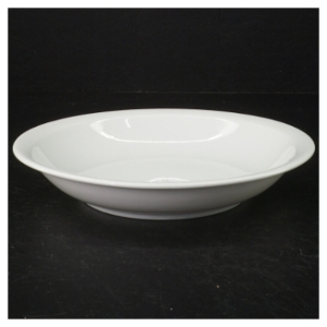 6 pastatallerkener/dybe tallerkener, hvidt porcelæn (str. 20 cm)