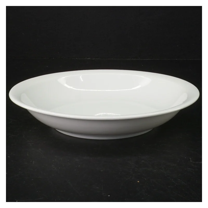 6 pastatallerkener/dybe tallerkener, hvidt porcelæn (str. 20 cm)