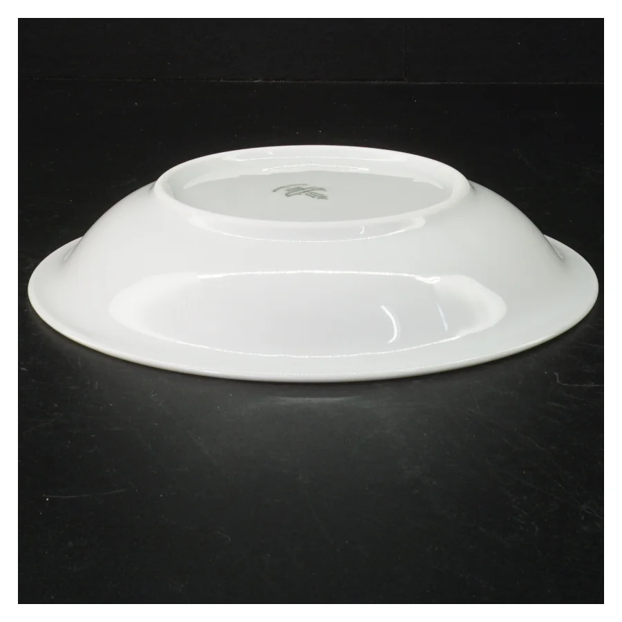 6 pastatallerkener/dybe tallerkener, hvidt porcelæn (str. 20 cm)