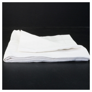 Hvid dug med hulsøm (bomuld og hør) (str. 102 x 99 cm)