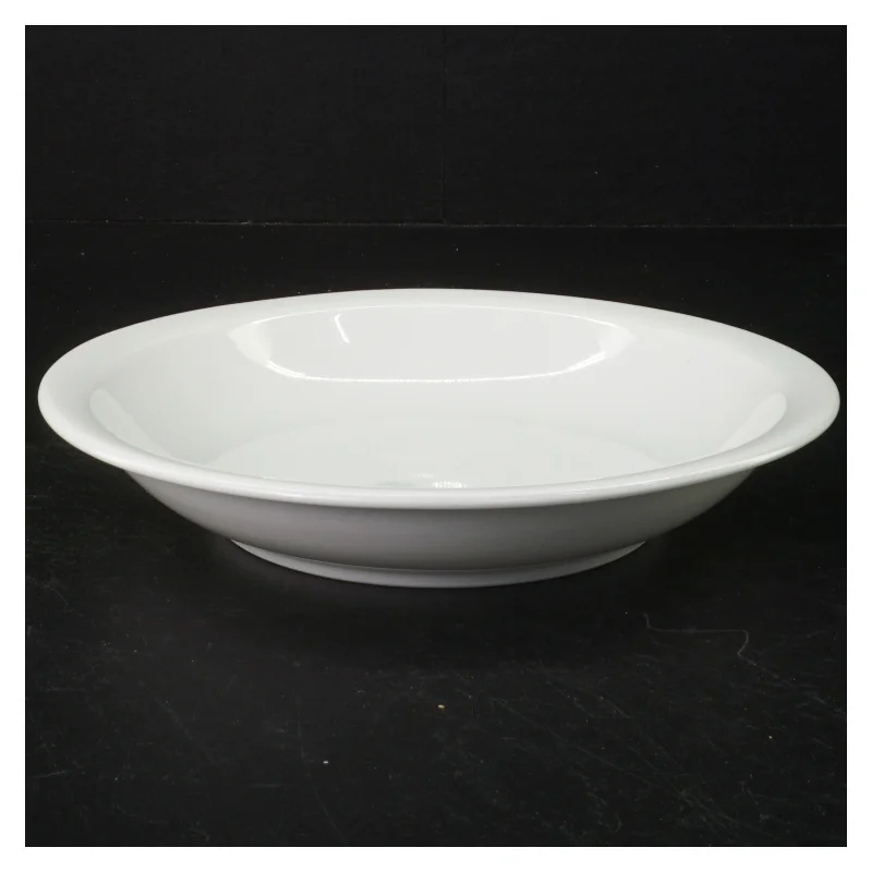 6 pastatallerkener/dybe tallerkener, hvidt porcelæn(str. 20 cm)