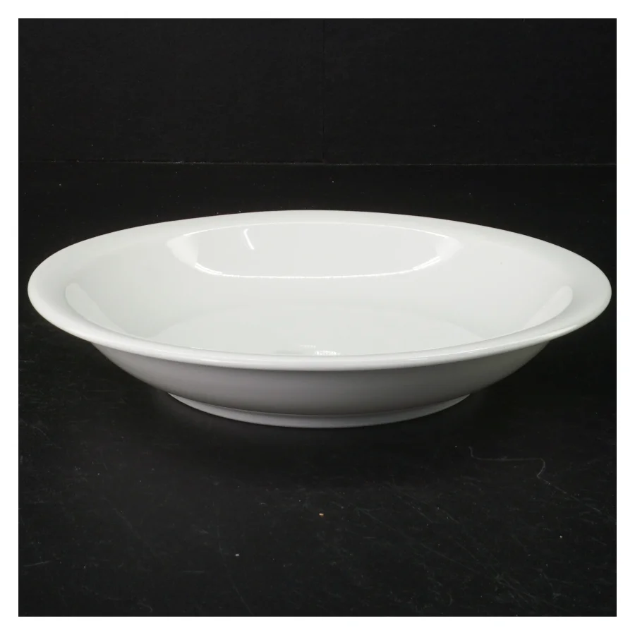 6 pastatallerkener/dybe tallerkener, hvidt porcelæn(str. 20 cm)