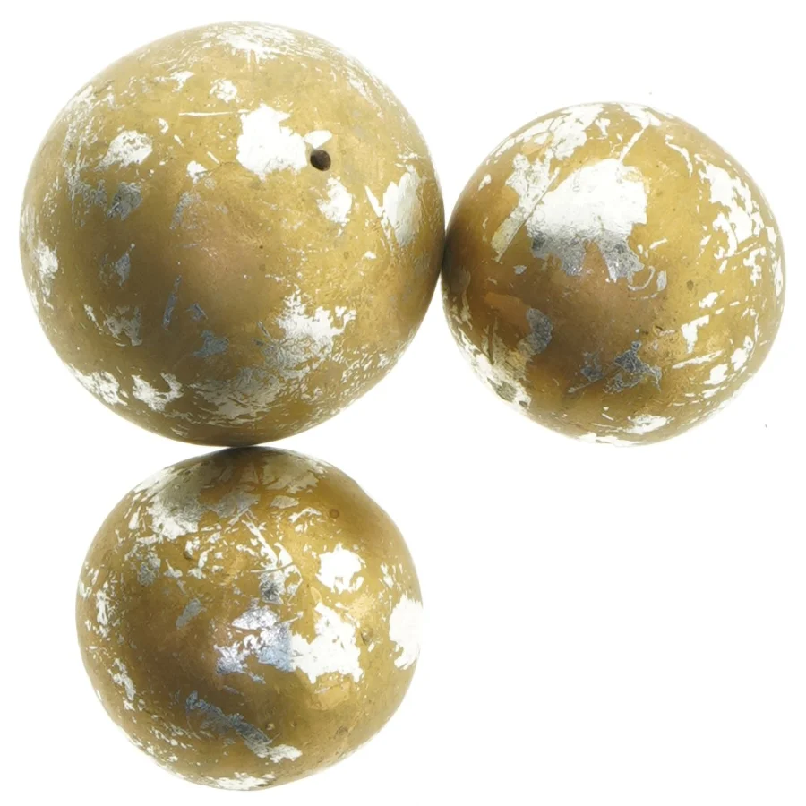 Dekorative guldkugler i keramik 