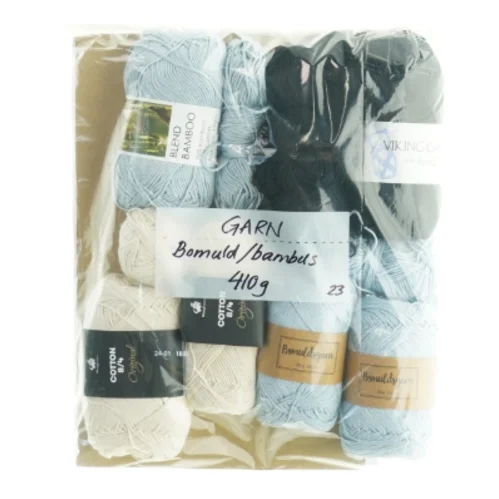 Garnpakke, bomuld/bambus (410 gram)