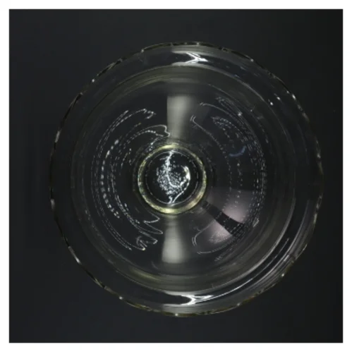 Stor opsats i sølvplet med glasindsats  (str. 24 x 22 cm)