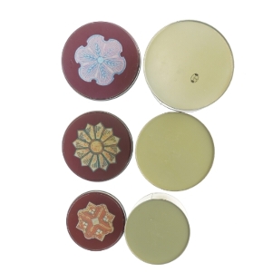 Dekorative dåser fra Søstrene Grene (str. 15 x 17 cm 14 x 16 cm og, 11 x 12 cm)