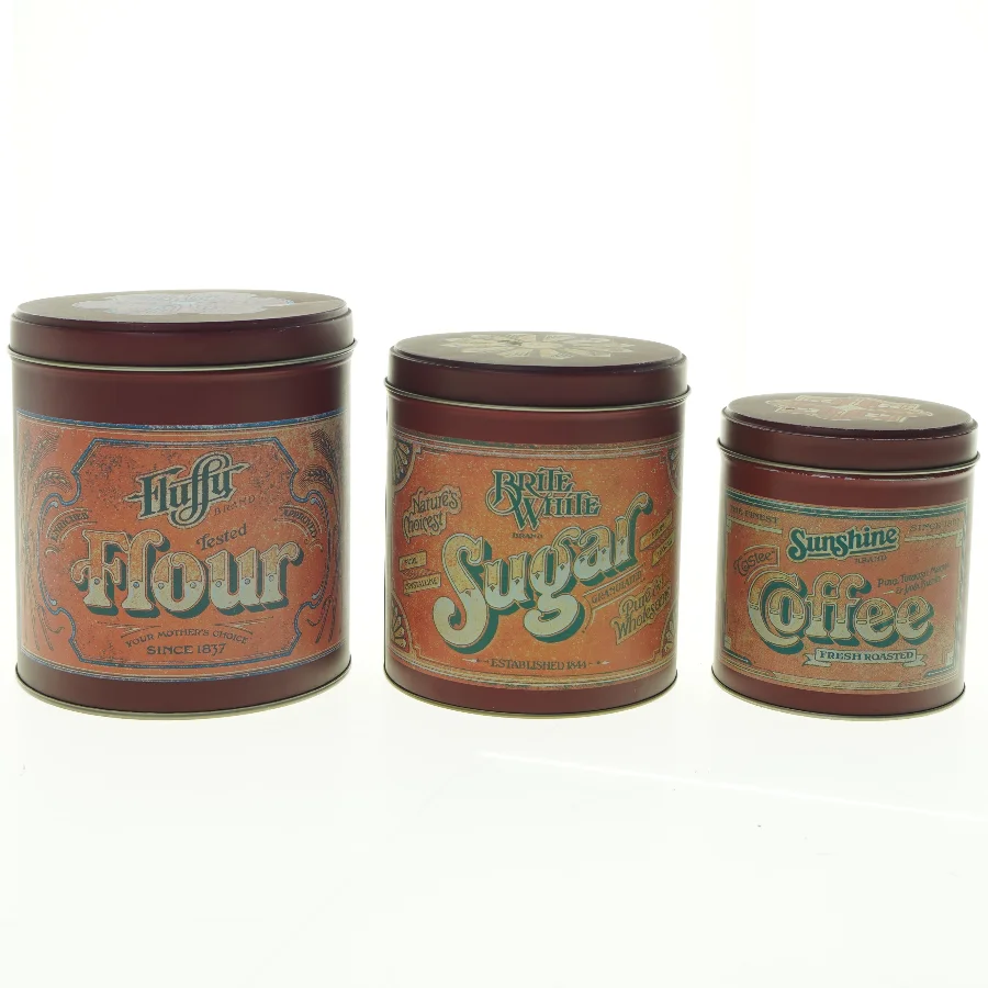 Dekorative dåser fra Søstrene Grene (str. 15 x 17 cm 14 x 16 cm og, 11 x 12 cm)