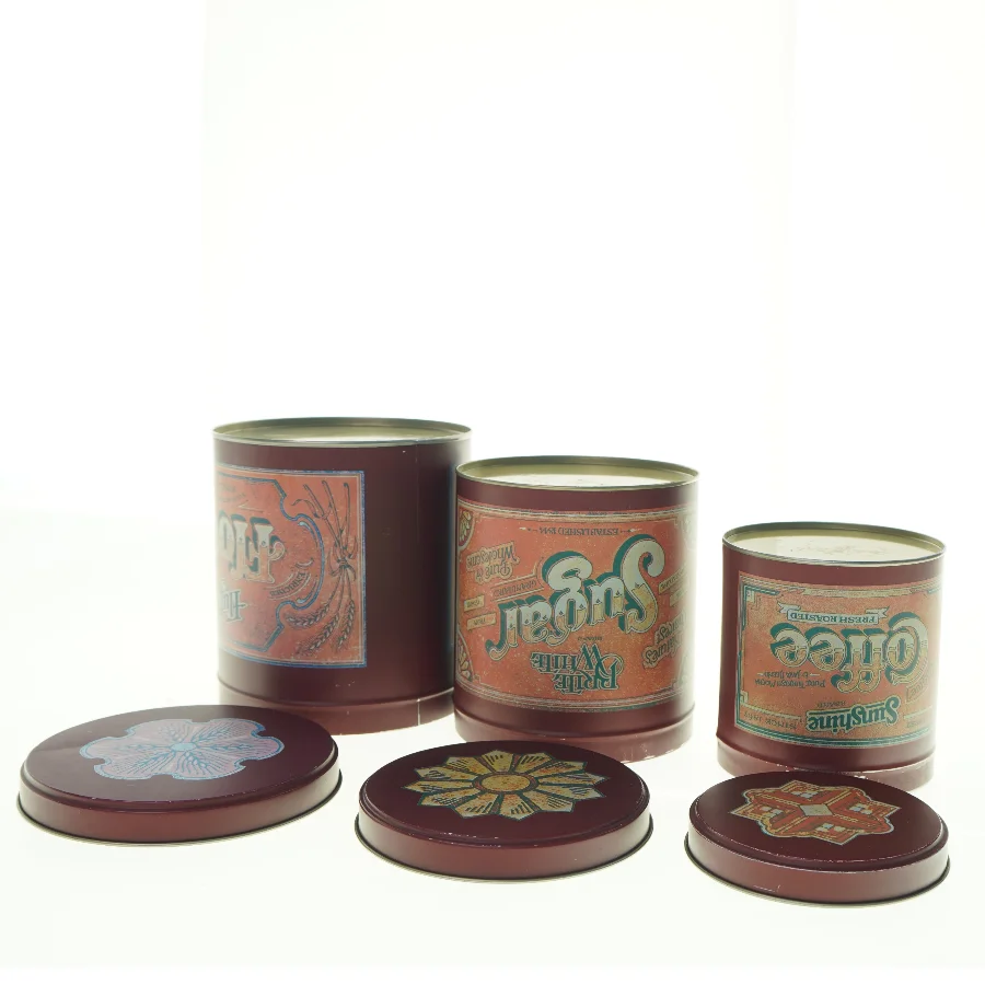 Dekorative dåser fra Søstrene Grene (str. 15 x 17 cm 14 x 16 cm og, 11 x 12 cm)