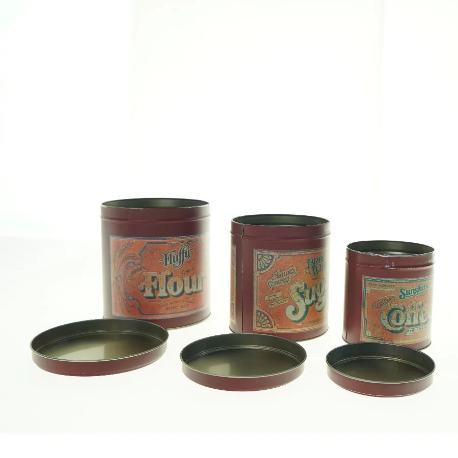 Dekorative dåser fra Søstrene Grene (str. 15 x 17 cm 14 x 16 cm og, 11 x 12 cm)