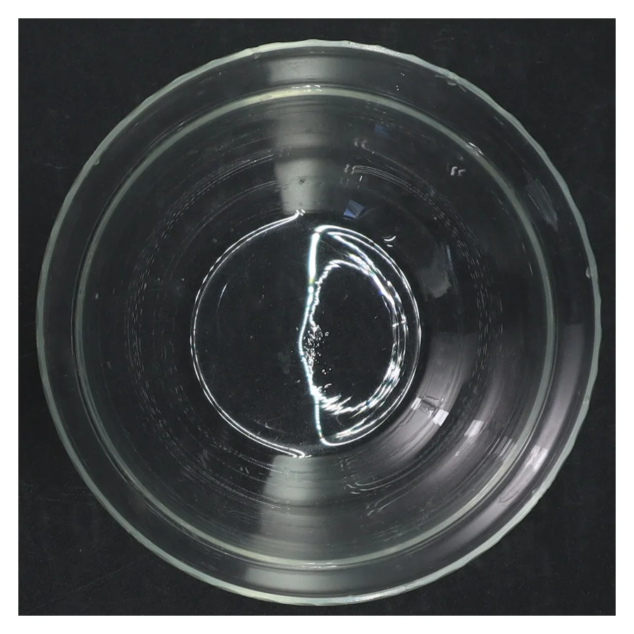 Gammel glasskål med slibninger (str. Ø. 12,5 cm)