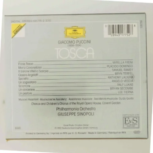 Puccini: Tosca med Mirella Freni (DVD)