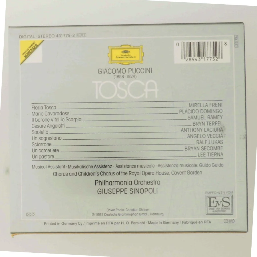 Puccini: Tosca med Mirella Freni (DVD)