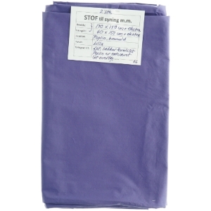 Stof, lilla bomuldspoplin (i alt 190 x 150 cm + ekstra130 cm x 150 cm + 60 cm x 150 cm)