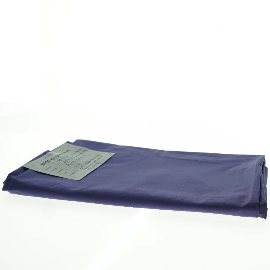 Stof, lilla bomuldspoplin (i alt 190 x 150 cm + ekstra130 cm x 150 cm + 60 cm x 150 cm)