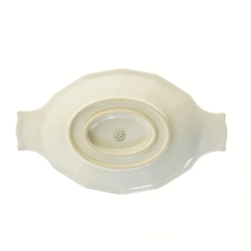 Smuk sauceskål med underskål, Schlaggenwald(str. Ø 26x Ø 15x8 cm)