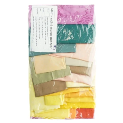 Satin, duchesse og andet blankt stof til kreative projekter (800 g)