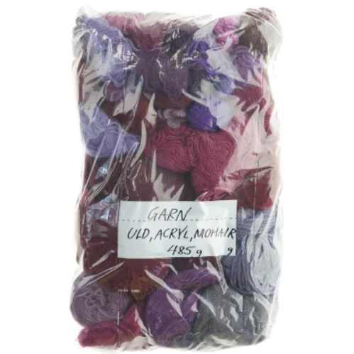 Garn, uld, acryl, mohair (485 gram) 