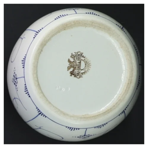 Musselmalet porcelænskrukke med låg fra Villeroy & Boch (str. 16 cm)
